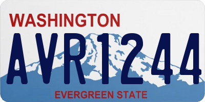 WA license plate AVR1244