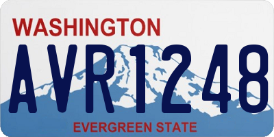 WA license plate AVR1248