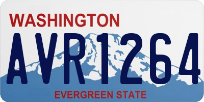WA license plate AVR1264
