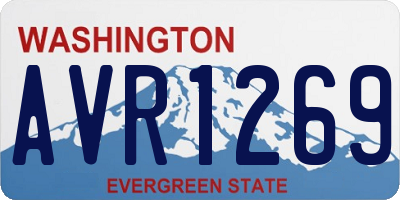 WA license plate AVR1269