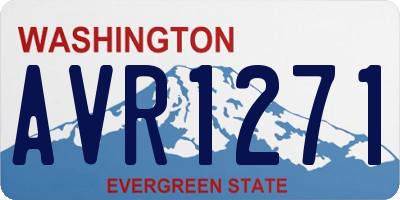 WA license plate AVR1271