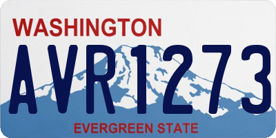 WA license plate AVR1273