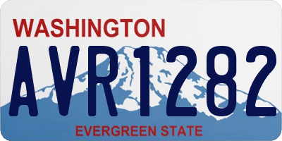 WA license plate AVR1282