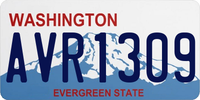 WA license plate AVR1309