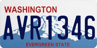 WA license plate AVR1346