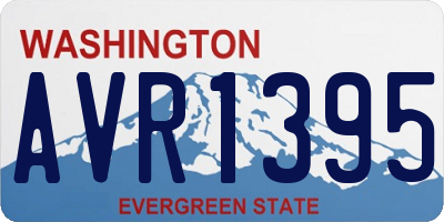 WA license plate AVR1395