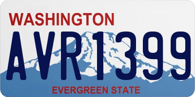 WA license plate AVR1399