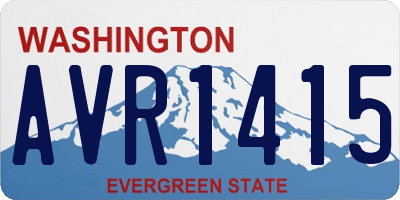 WA license plate AVR1415