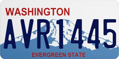 WA license plate AVR1445