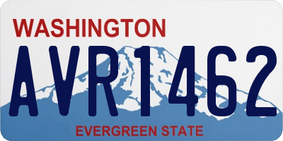 WA license plate AVR1462