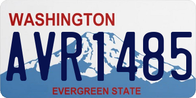WA license plate AVR1485