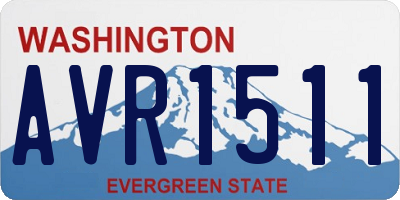 WA license plate AVR1511