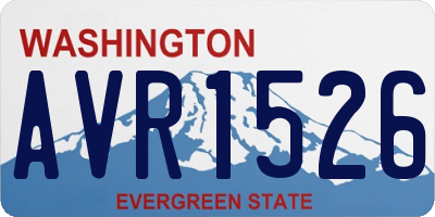 WA license plate AVR1526