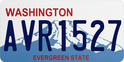 WA license plate AVR1527