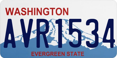 WA license plate AVR1534