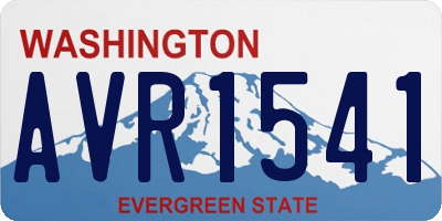 WA license plate AVR1541