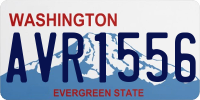 WA license plate AVR1556