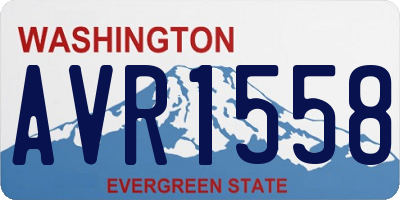 WA license plate AVR1558