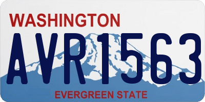 WA license plate AVR1563