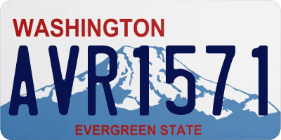 WA license plate AVR1571