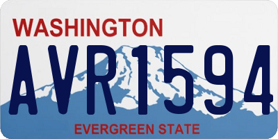WA license plate AVR1594