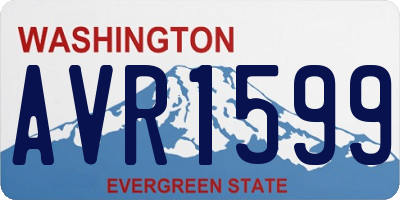 WA license plate AVR1599
