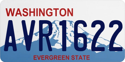 WA license plate AVR1622