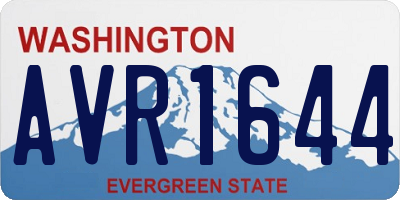 WA license plate AVR1644