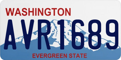 WA license plate AVR1689