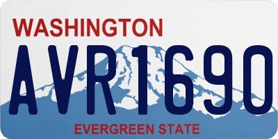 WA license plate AVR1690