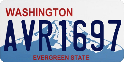 WA license plate AVR1697