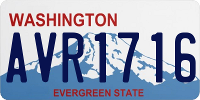 WA license plate AVR1716