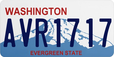 WA license plate AVR1717