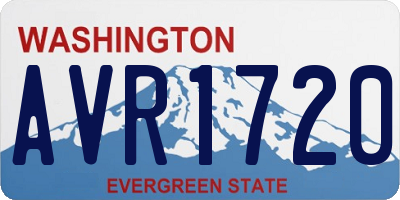 WA license plate AVR1720