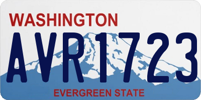 WA license plate AVR1723