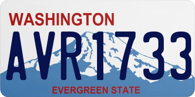 WA license plate AVR1733