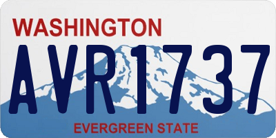 WA license plate AVR1737