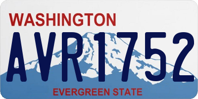 WA license plate AVR1752