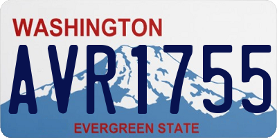 WA license plate AVR1755