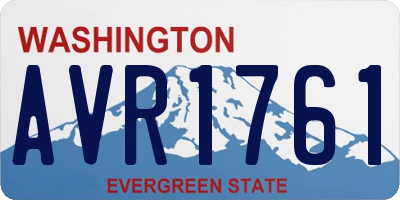 WA license plate AVR1761