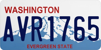 WA license plate AVR1765