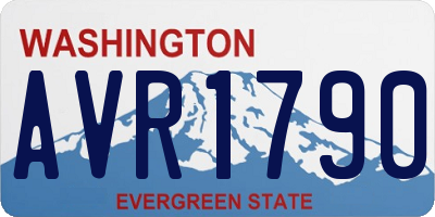 WA license plate AVR1790