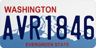WA license plate AVR1846