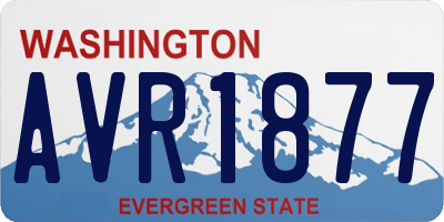 WA license plate AVR1877