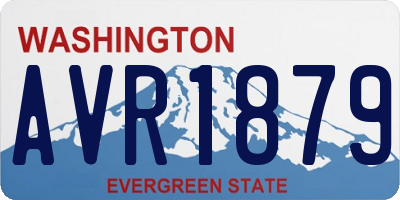 WA license plate AVR1879
