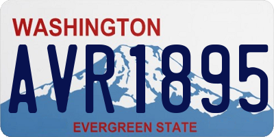 WA license plate AVR1895