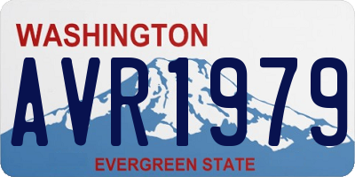 WA license plate AVR1979