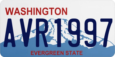 WA license plate AVR1997