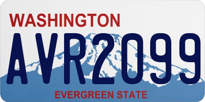 WA license plate AVR2099