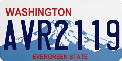 WA license plate AVR2119
